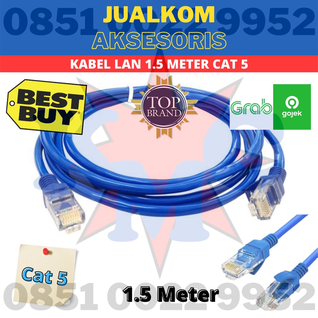 KABEL LAN 1.5 METER CAT 5