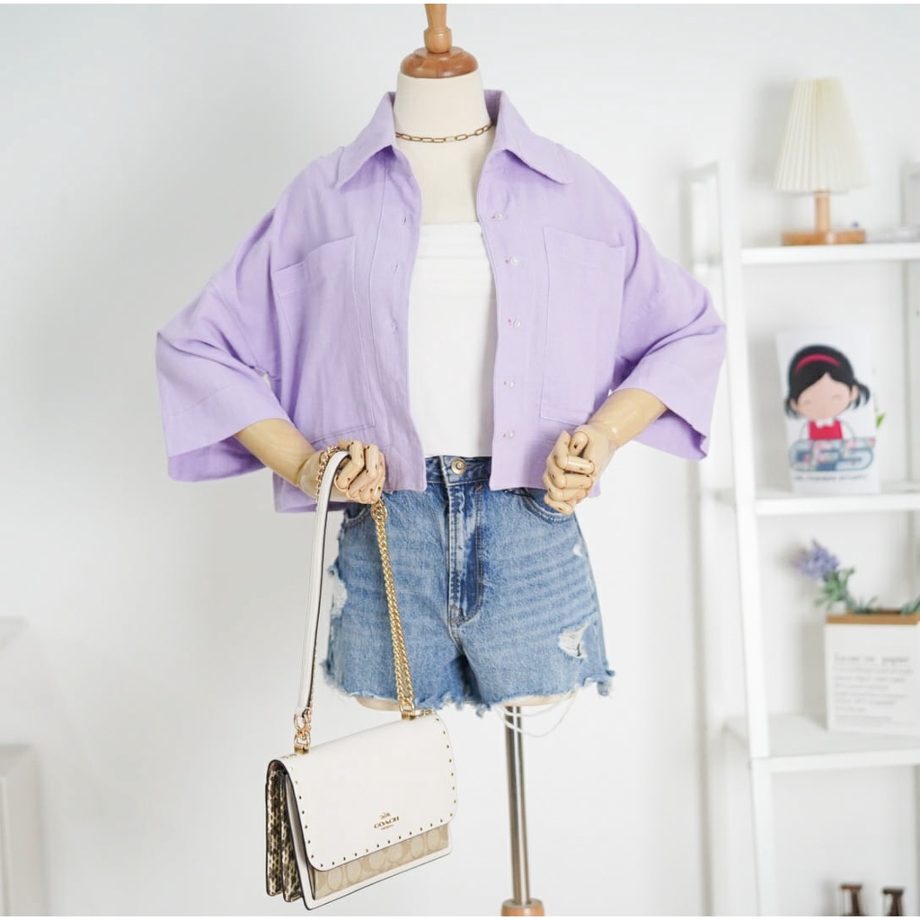 GFS MD KEMEJA LINEN OVERSIZE POCKET WELCO