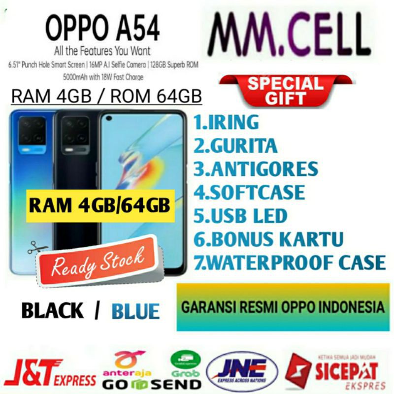 OPPO A54 RAM 6 | A54 4 /64GB  GARANSI RESMI OPPO INDONESIA