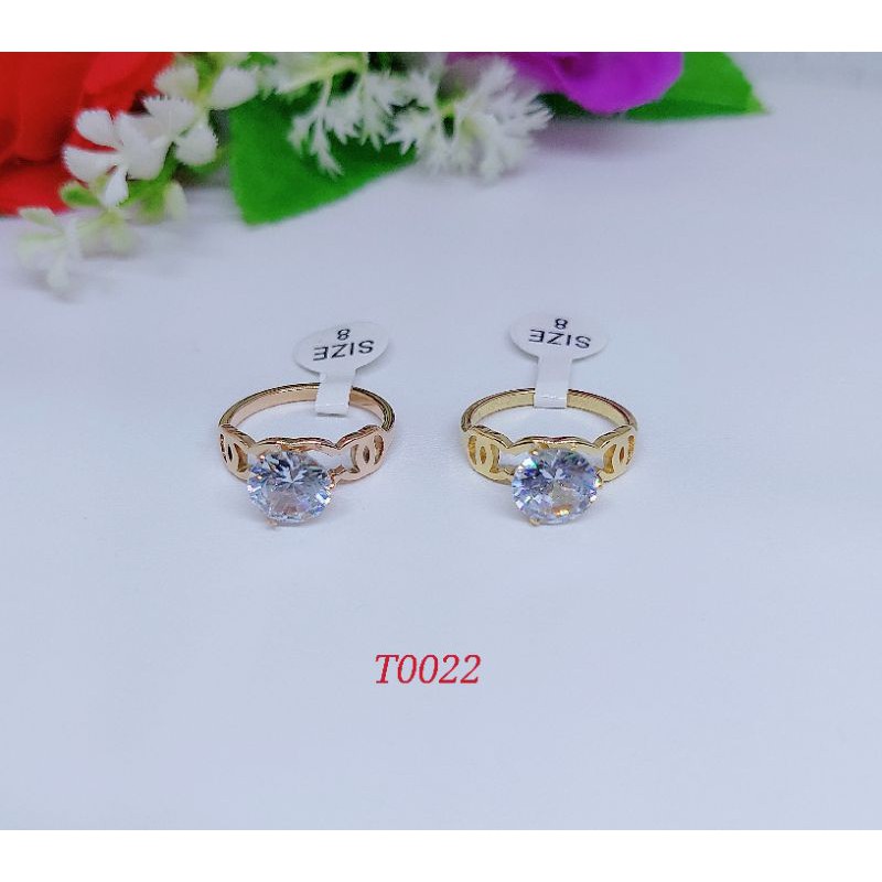 Cincin titanium Perhiasan wanita T0022-0025