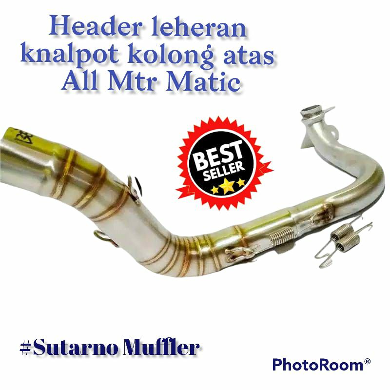 Header Leheran knalpot Kolong atas Ready All mtr Matic