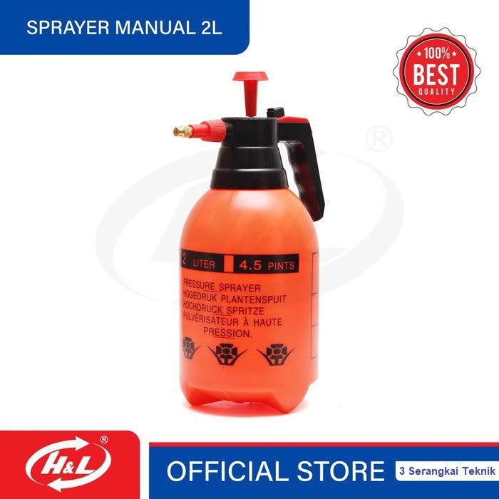 HL Semprotan Hama Botol 2 Liter Manual Pressure Sprayer