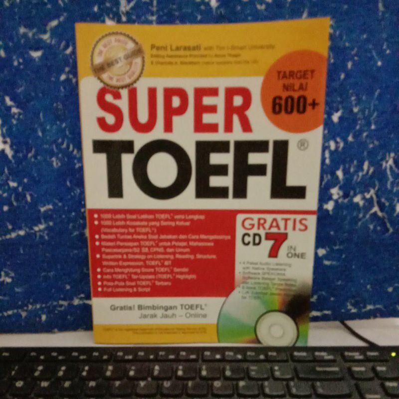

BUKU SUPER TOEFL TARGER NILAI 600+CD