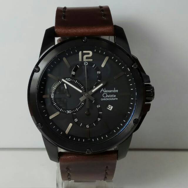 Jam Tangan Alexandre Christie ac6486 dark brown