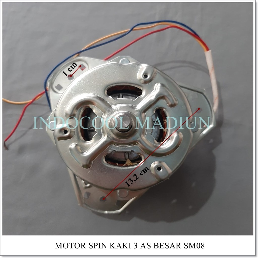 Motor Spin / Dinamo Pengering Mesin Cuci As Besar (12mm)