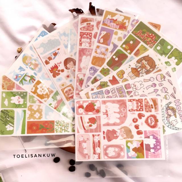 

Bloomy day sticker sheet