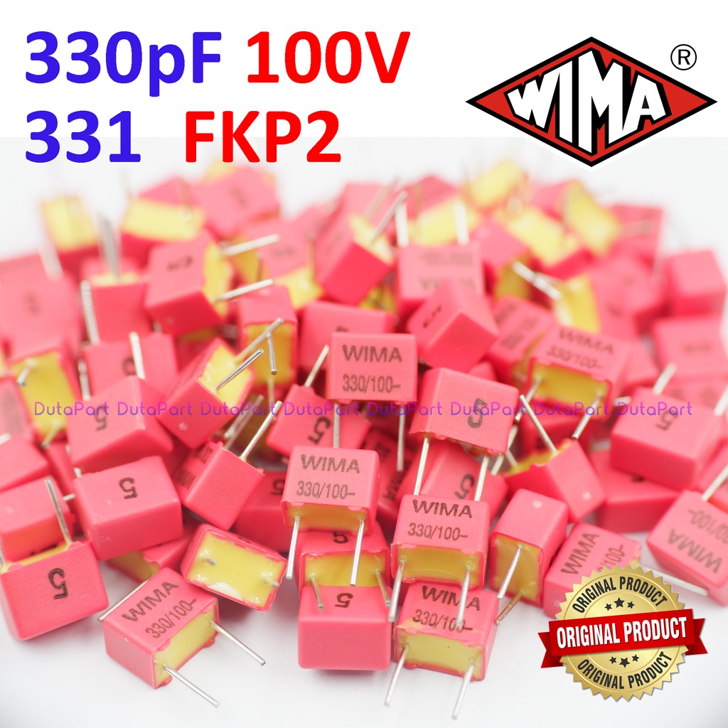 100V 330pF 0.33nF 331 FKP2 FKP 2 WIMA Film Capacitor Made In Germany