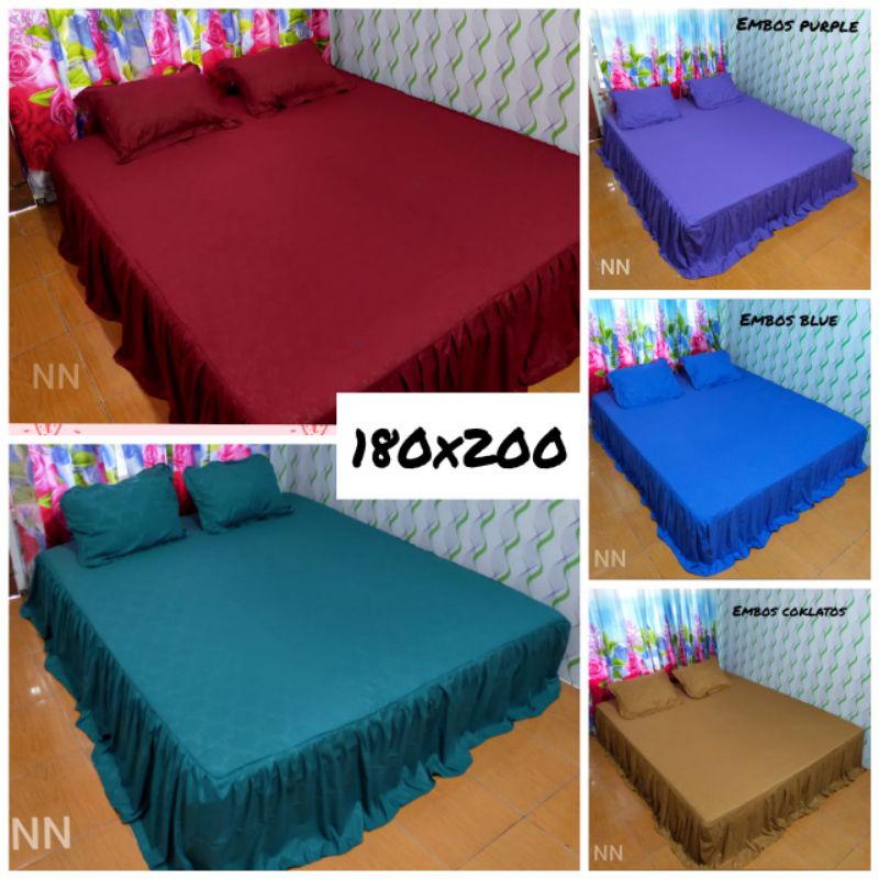 SPREI RUMBAI HOMEMADE WARNA POLOS