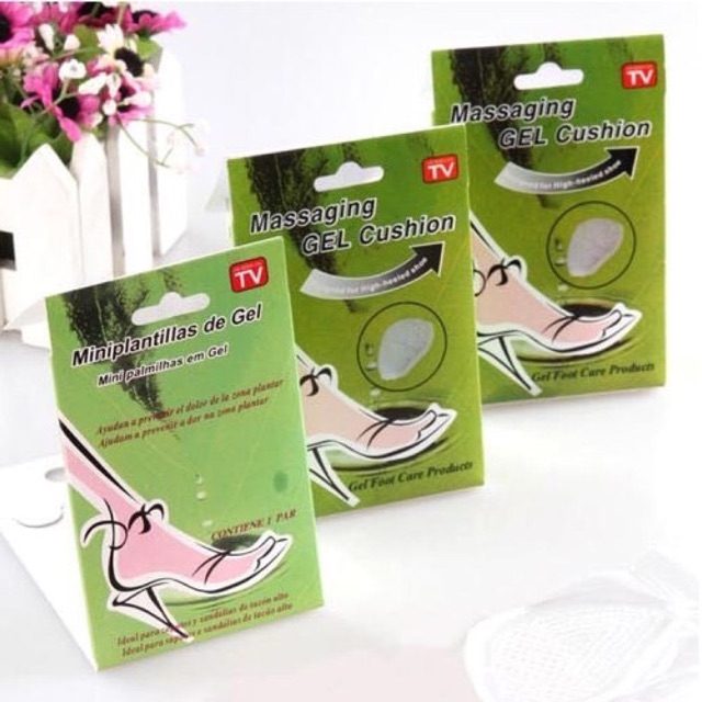 High heel Shoe pad gel massaging pad shoe