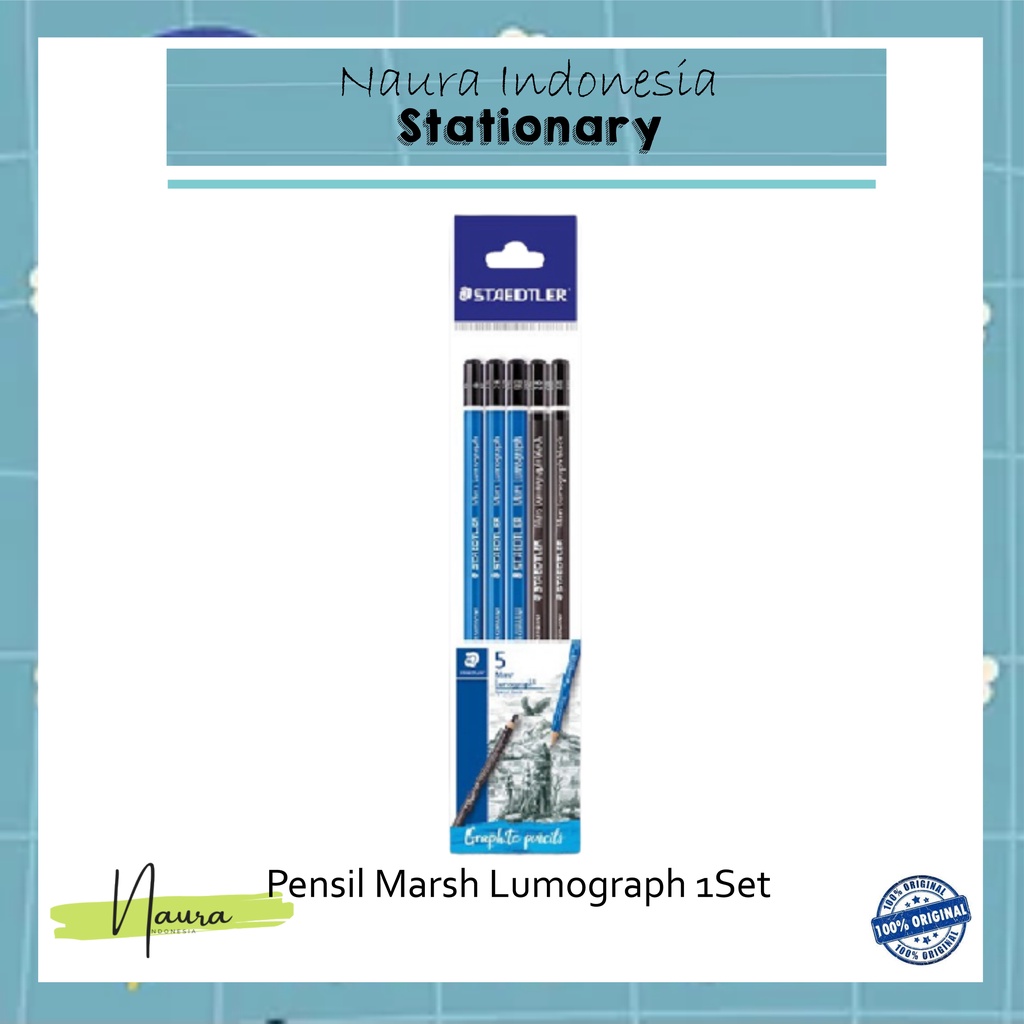 

ALAT TULIS | PENSIL | PENSIL MARS LUMOGRAPH DEGREE SET 5 STAEDLER