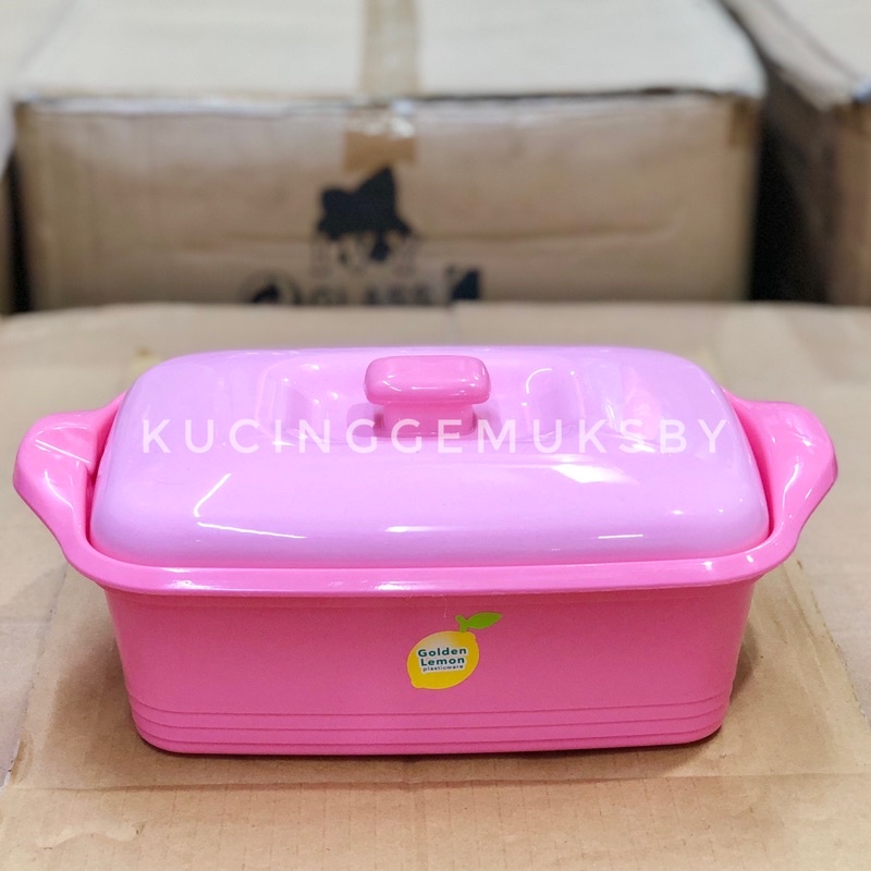 BTSK 175 Basi Plastik Prasmanan Tempat Sayur / Lauk Golden Lemon / Sunkist