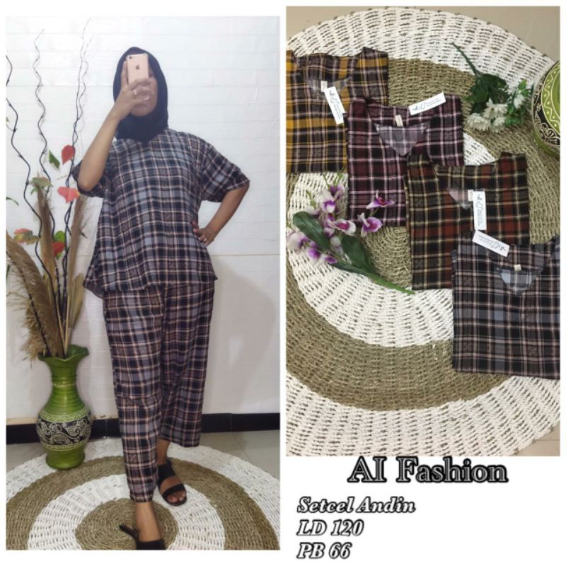 SETELAN ANDIN IKATAN CINTA, ONE SET, STELAN WANITA TERLARIS TERBARU by Lizam