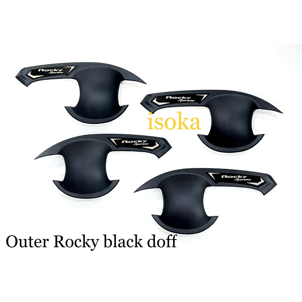 Cover mangkok/Outer Mangkok Pintu All New Rocky Hitam doff