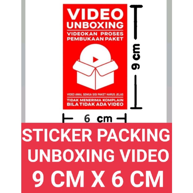 

Unboxing Sticker 9X6CM Pengiriman PakeT