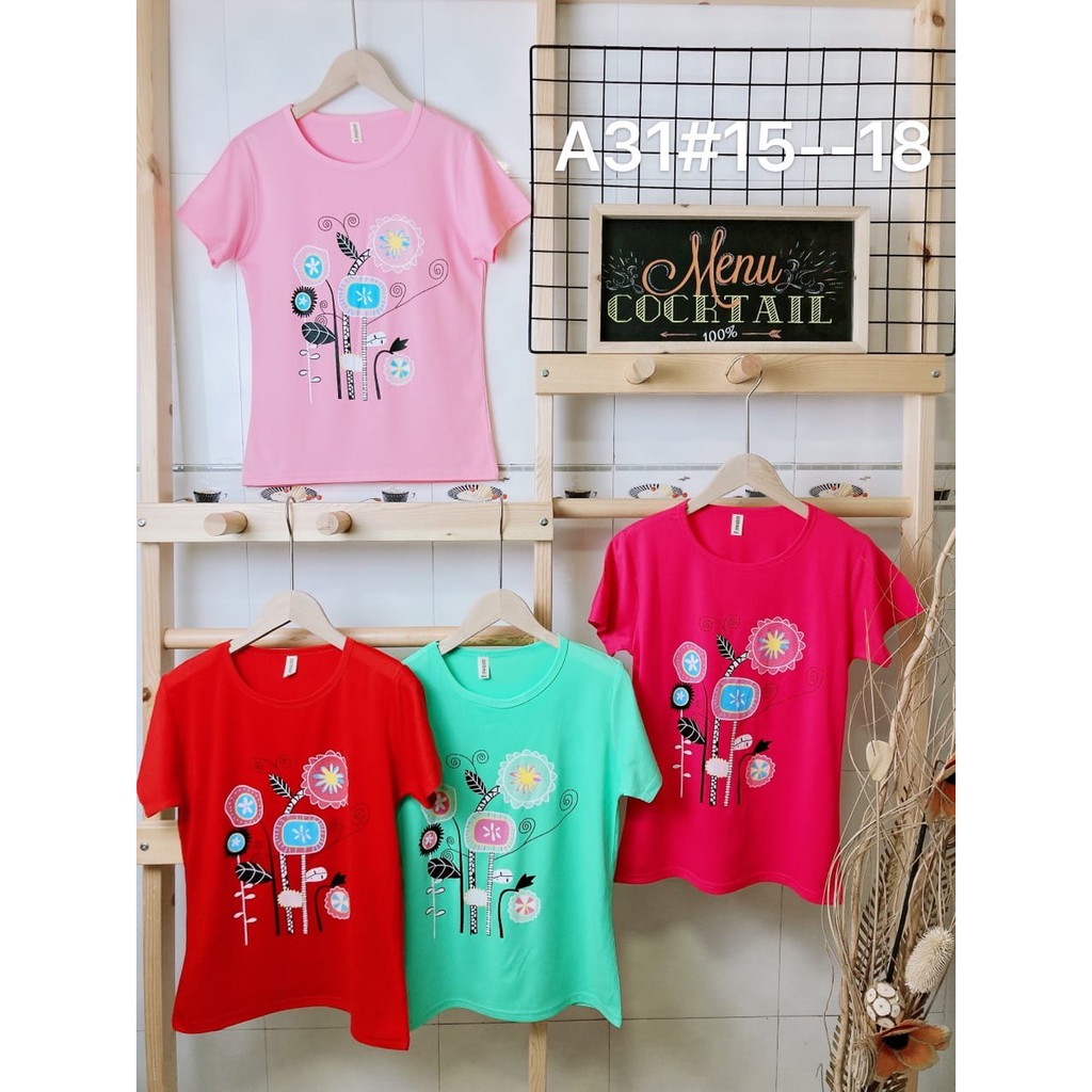 Baju Anak Perempuan Import Lengan Pendek 5 - 12 Tahun / Kaos Anak Import Lengan Pendek Import