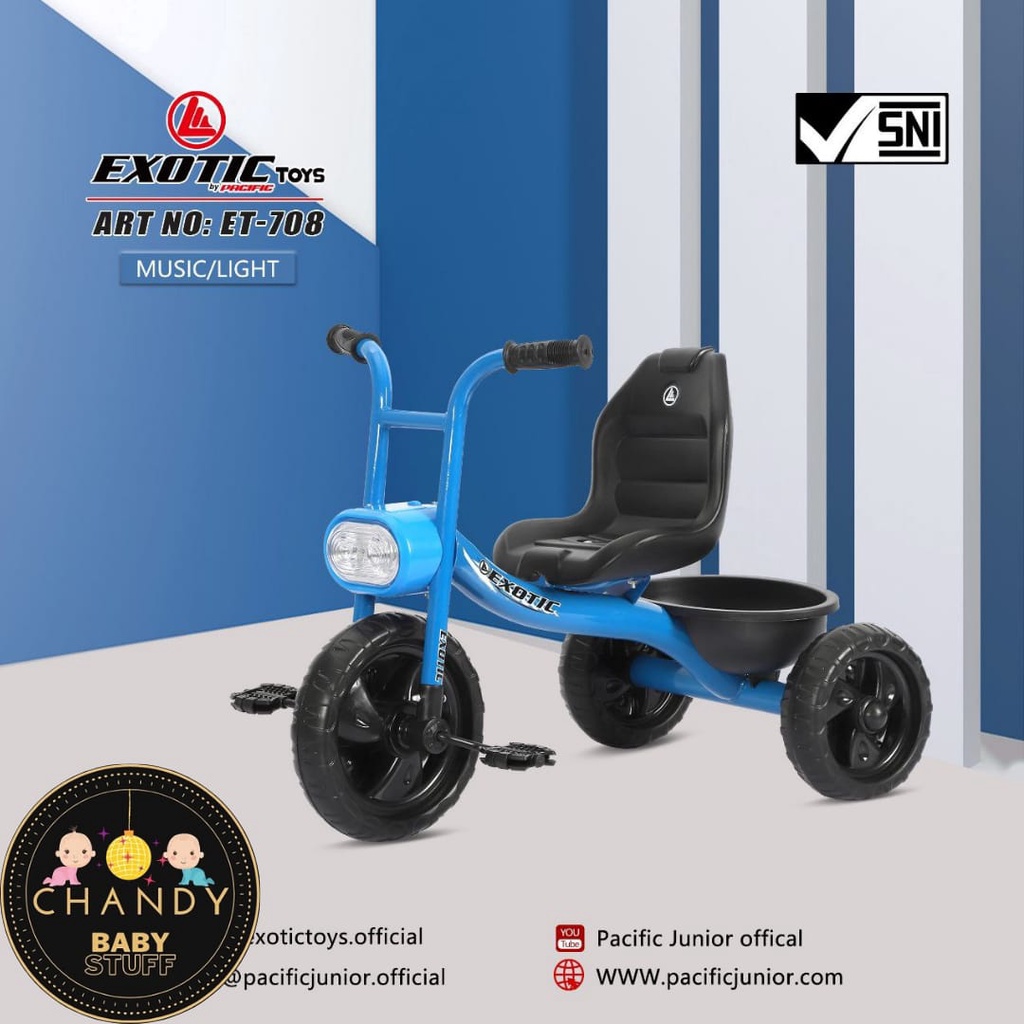 SEPEDA ANAK RODA TIGA EXOTIC ET 708