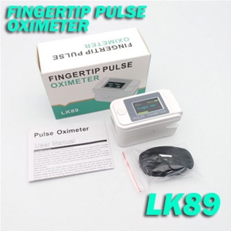 Oximeter Fingertip Pulse Oxymeter Alat Ukur Oxygen SpO2 Detak Jantung LK89