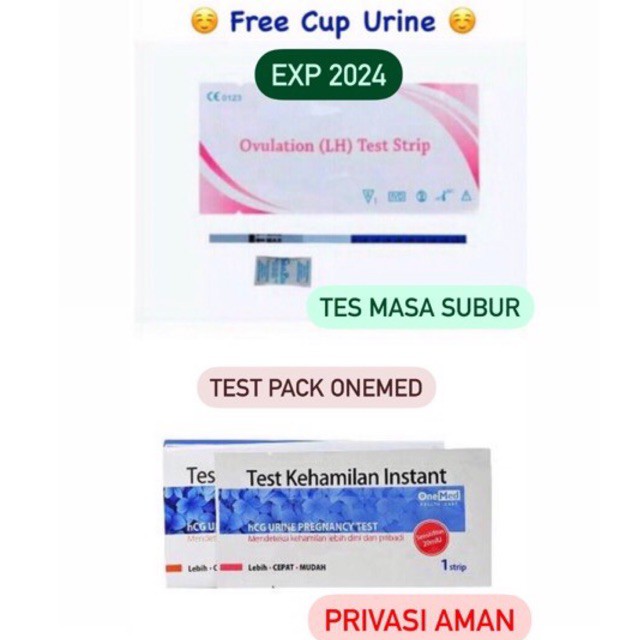 Test pack onemed - tes ovulasi - LH test ovulation -  ovutest Alat Tes Kesuburan wanita masa subur