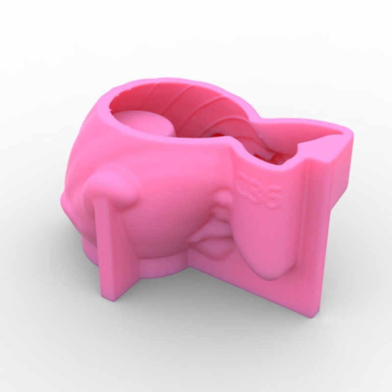 Cetakan Pot Bunga Handmade DIY Bentuk Paus 3D Bahan Silikon Untuk Dekorasi Rumah