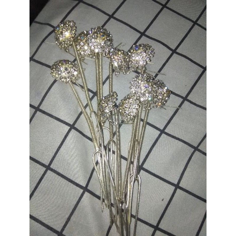 kembang goyang kecil warna silver