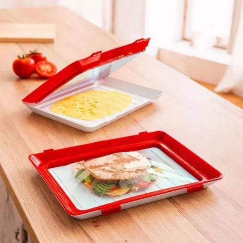 Tray Vaccum Food Fresh Sealer Penyimpan Makanan Vacum Tray