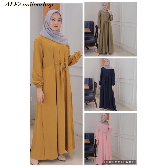 Baju gamis wanita terbaru gamis Remaja kekinian modern 2021 wanita dress Syahila maxy