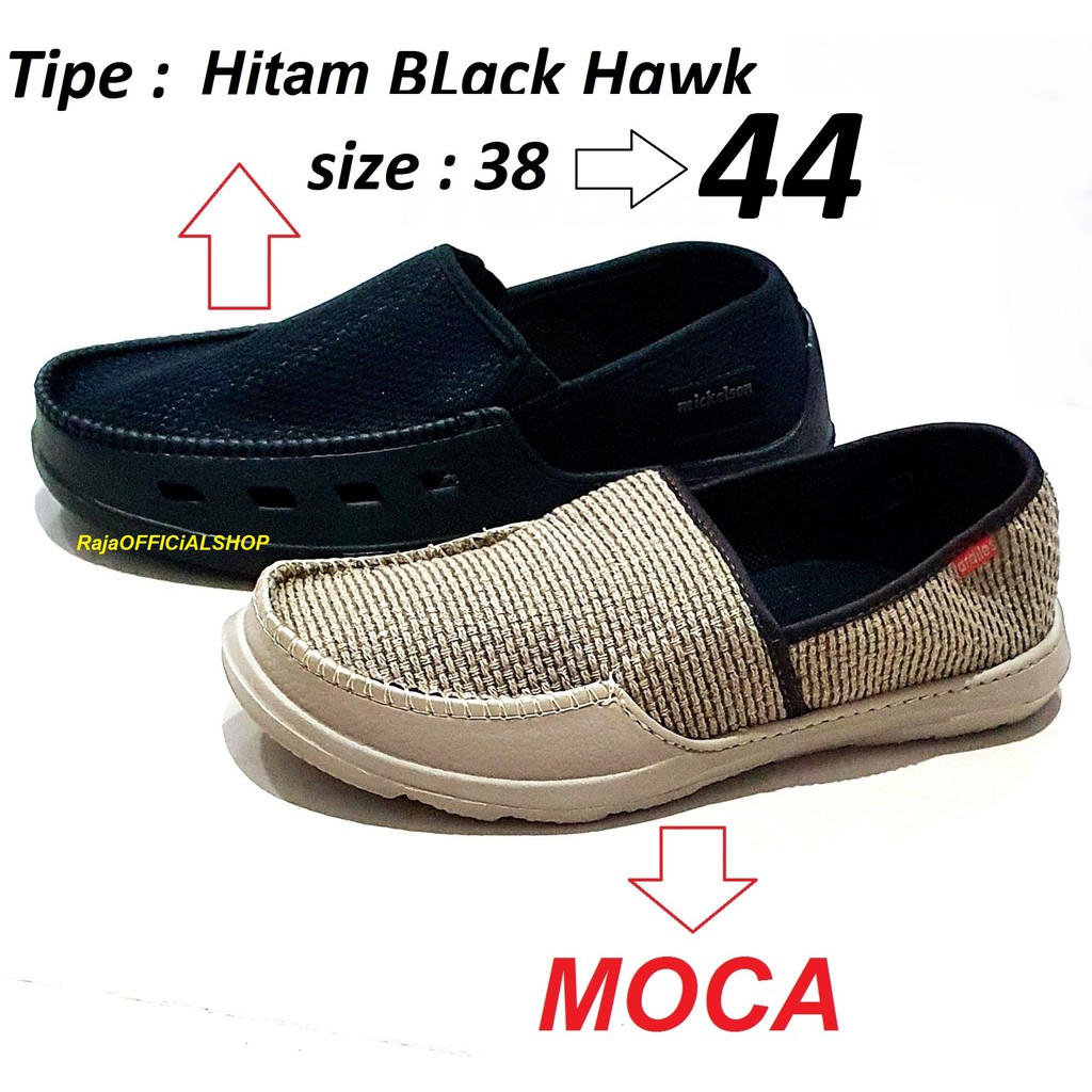  Sepatu  Slop Mickelson  Ardiles  size 38 44 sepatu  slip on 