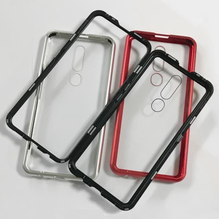 OPPO F11 PRO HARD CASE MAGNETIC GLASS CASE OPPO F11 PRO CASING F11 PRO -