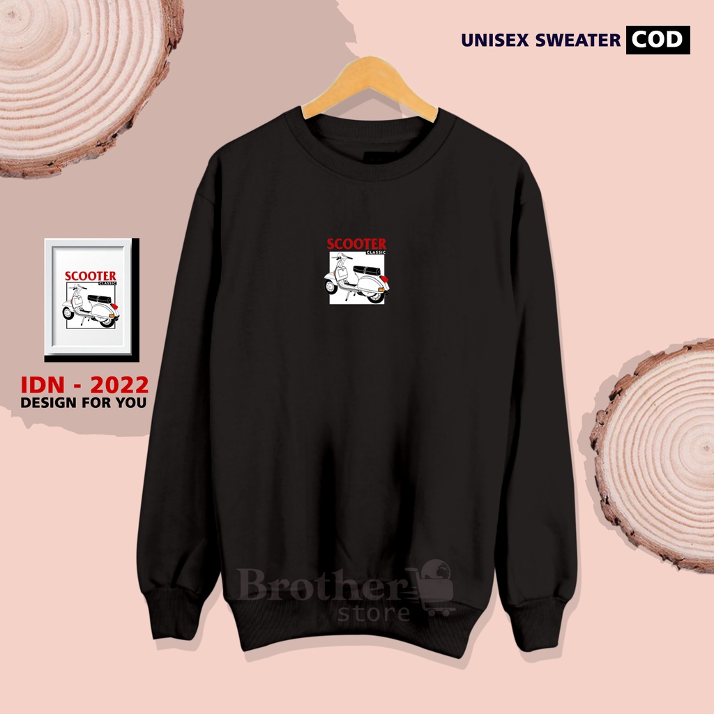 Brother Store - Sweater crewneck sweatshirt - Scooter Classic