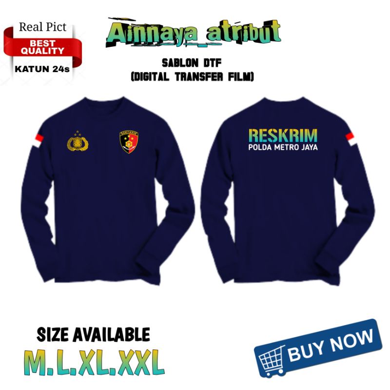KAOS BARESKRIM POLRI LENGAN PANJANG