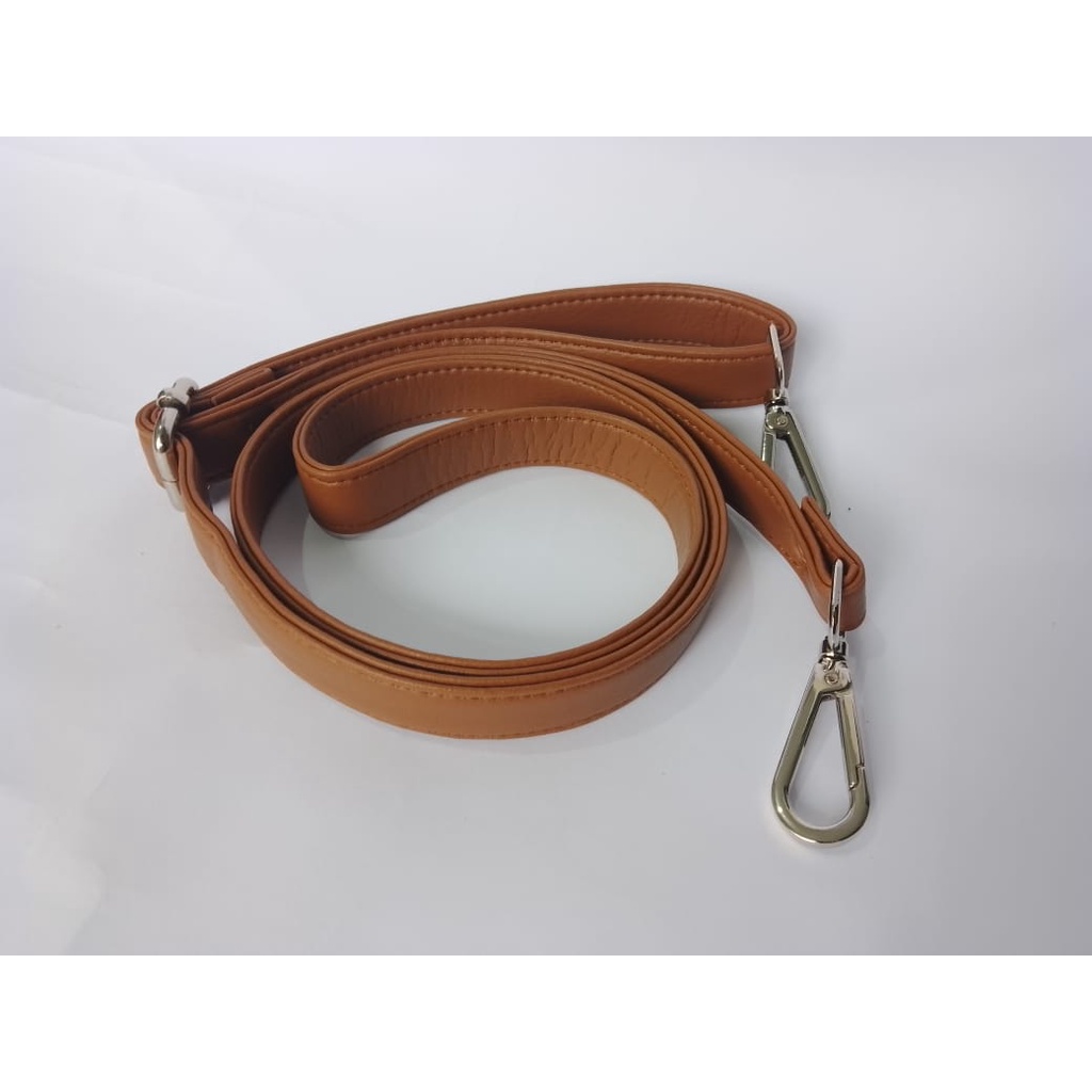 Strap Slingbag 2 cm - NO D Ring SILVER Tebal Premium Kulit Sintetis anti kelupas Tebal premium Tali Tas Selempang  tebal kulit sintetis premium part 2
