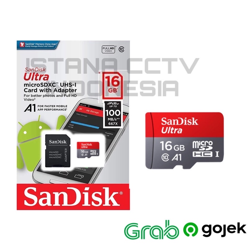 Jual SanDisk Ultra Micro SD 100MB/s (16GB) Shopee Indonesia