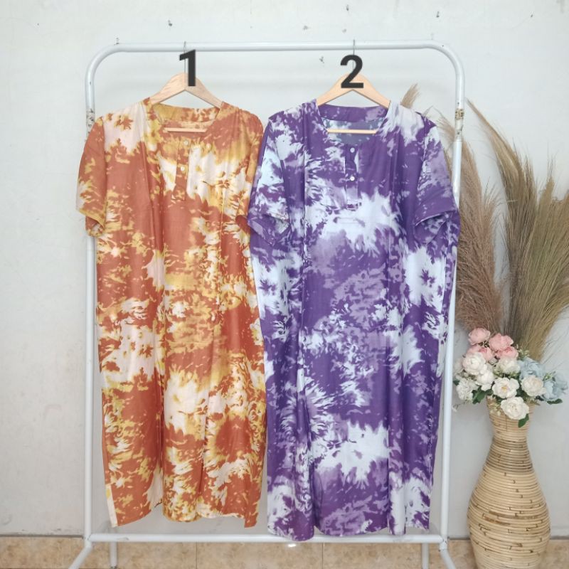 daster tie dye rayon daster dewasa/busui