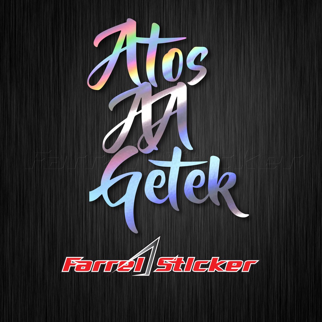 stiker sticker ATOS AA GETEK