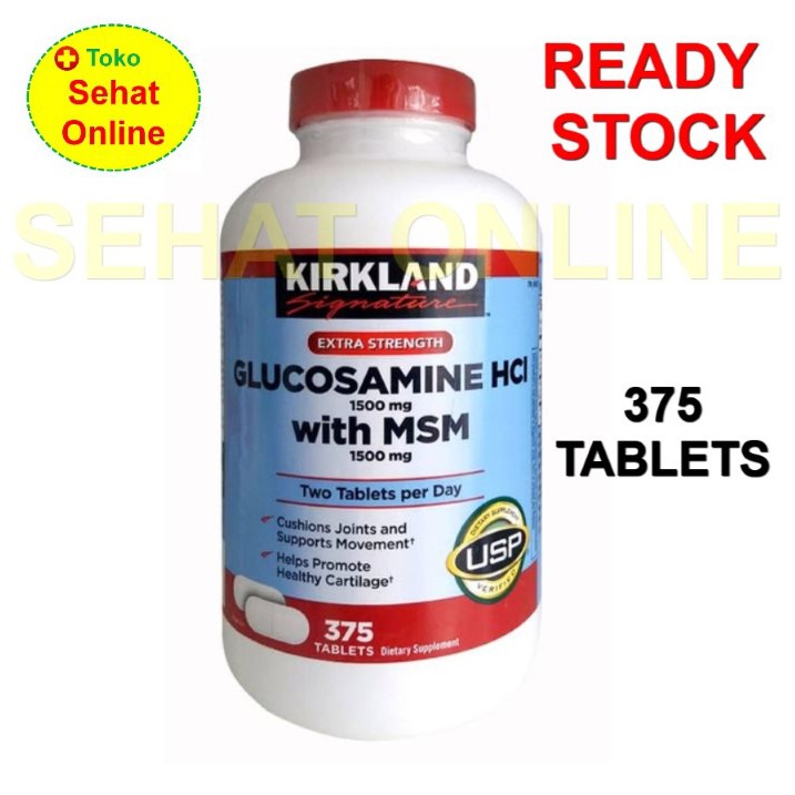 Kirkland Signature Extra Strength Glucosamine MSM 375 Tablet