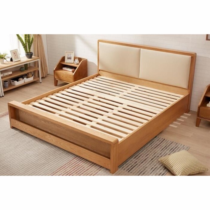 dipan minimalis modern kayu jati, ranjang kayu tempat tidur minimalis