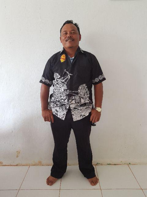 Kemeja Batik Pria Modern Lengan Panjang Casual Modis Slim Fit Trendy Masa Kini Zl12802b