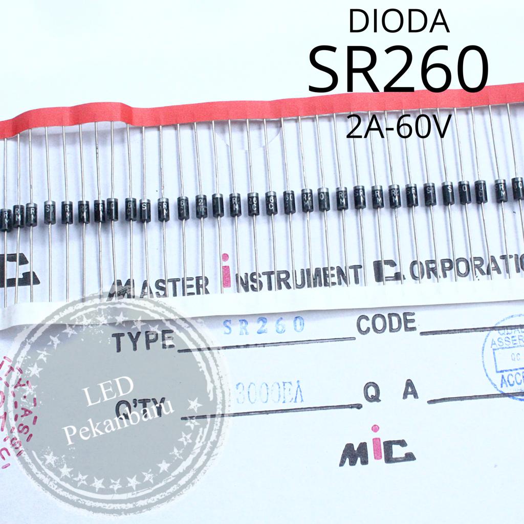 DIODA SR260 SR 260 MIC 2A 60V RENTENG DIODE SHOTTKY RECTIFIER SB260