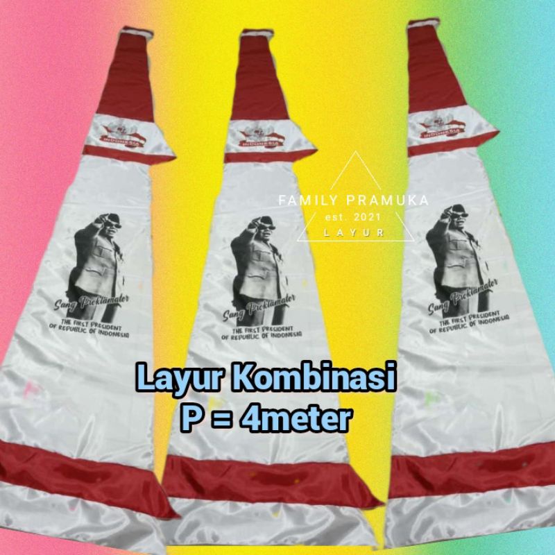 Layur kombinasi - layur merah putih - ecer grosir