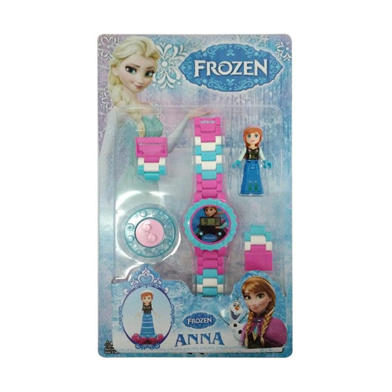 Super Promo! JAM TANGAN ANAK LEGO FROZEN ANNA MAINAN ANAK PEREMPUAN LEGO UNIK MURAH Murah!