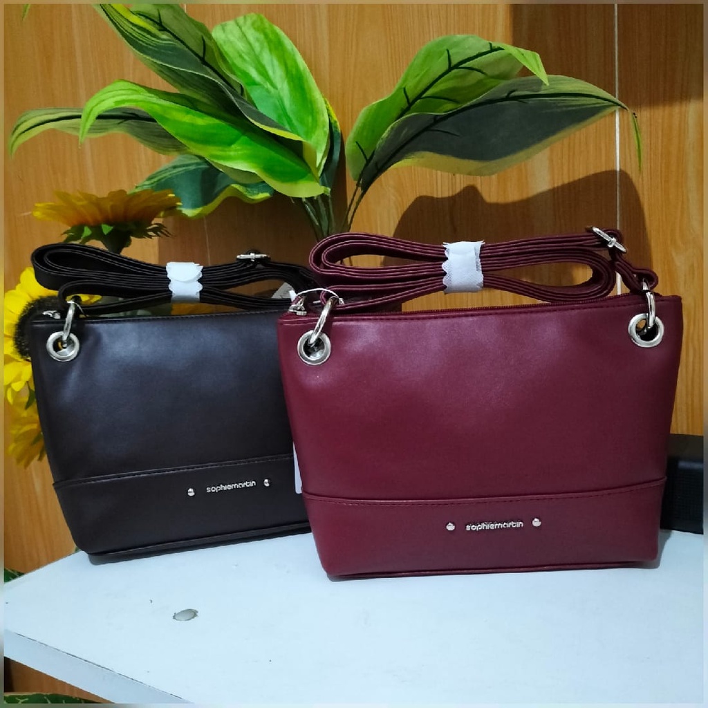 SOPHIE PARIS TAS CHAMARRA CHOCOLATE & DARK RED HARGA PROMO