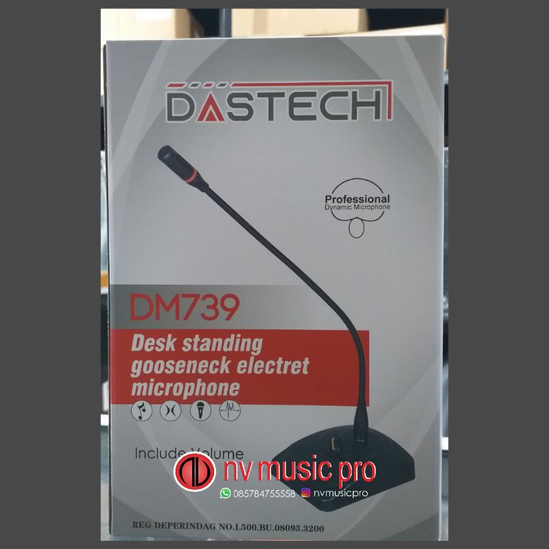 DASTECH DM 739 | MIC MEJA , MIC PODIUM , MIC RAPAT