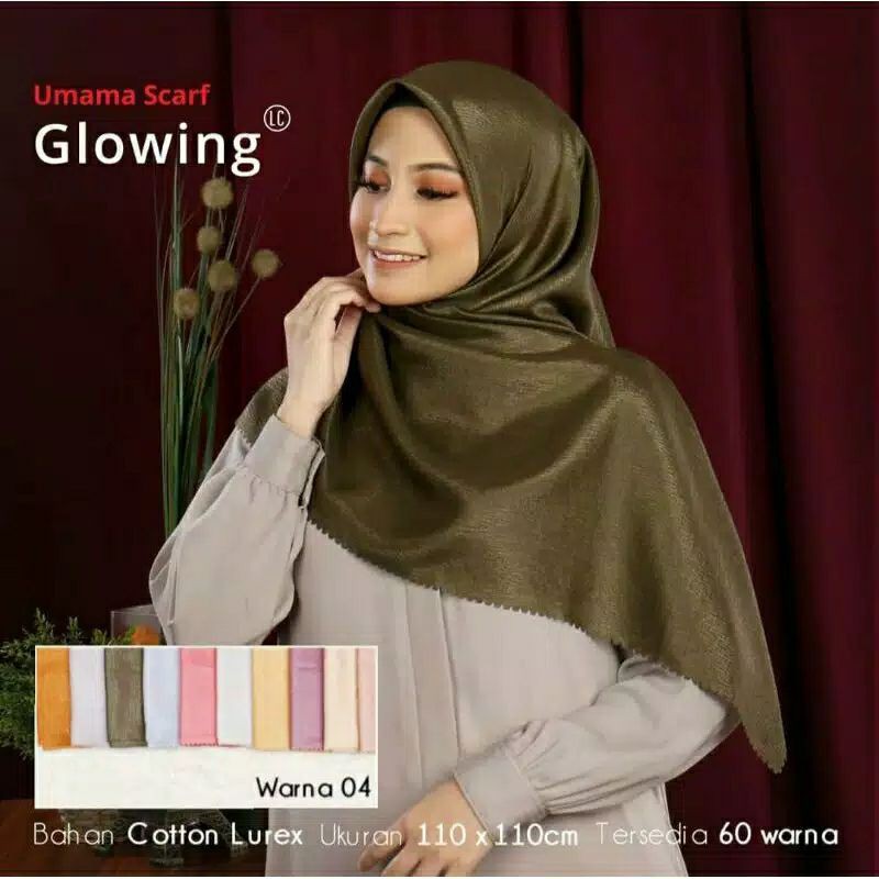 Segi Empat Glowing Umama Jahit Tepi