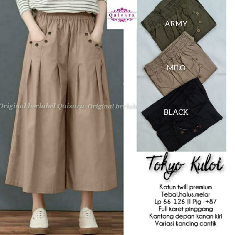 TOKYO PANTS KULOT QAISARA - KATUN TWILL PREMIUM