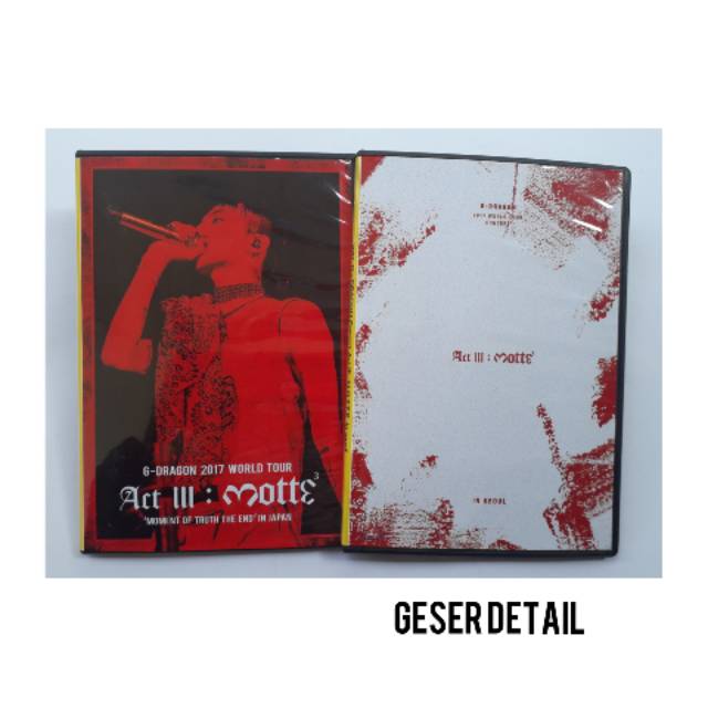 DVD KPOP G-DRAGON MOTTE SEOUL & JAPAN