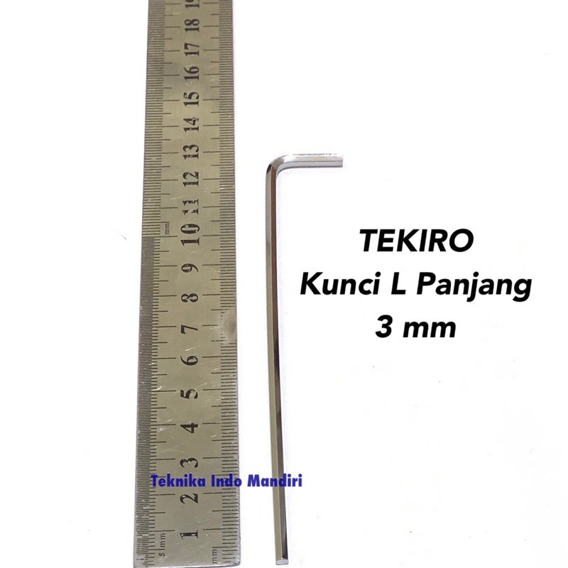 TEKIRO Kunci L Panjang ukuran 3 MM