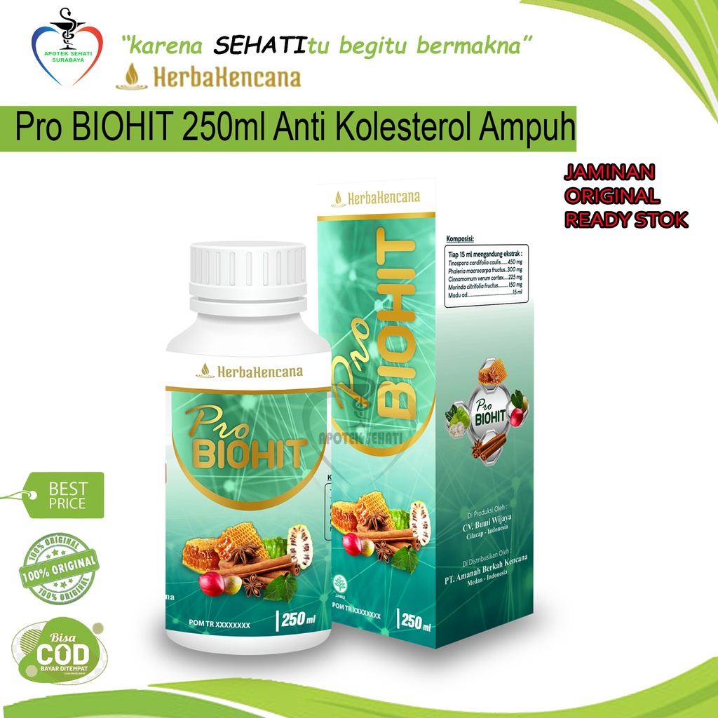 PROBIOHIT PRO BIOHIT OBAT HERBAL KOLESTEROL 250ML