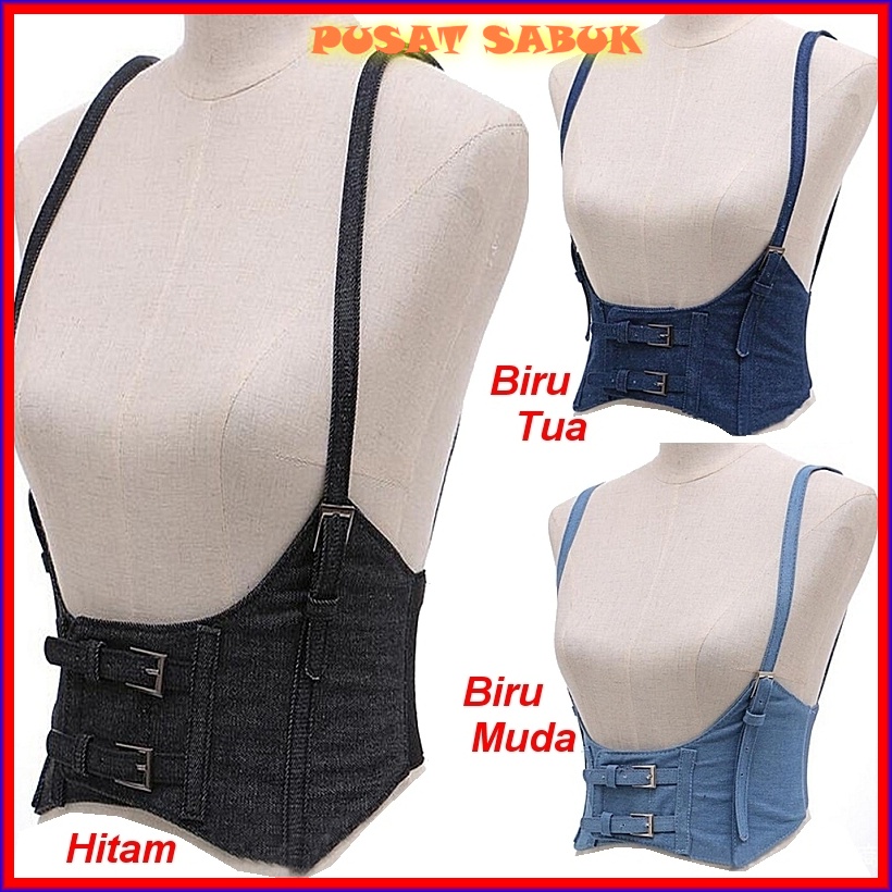 Gesper Belt Lebar Sabuk Ikat Pinggang Korset Wanita Obi Karet Fashion Cewek Korea Oby Impor Besar Gasper Corset Jumbo Women Big Kekinian Hitam Biru Denim Navy Coklat Kulit Baru Dewasa Murah Cantik Remaja Pesta Aksesoris Waist Ramping langsing Mewah Ketat