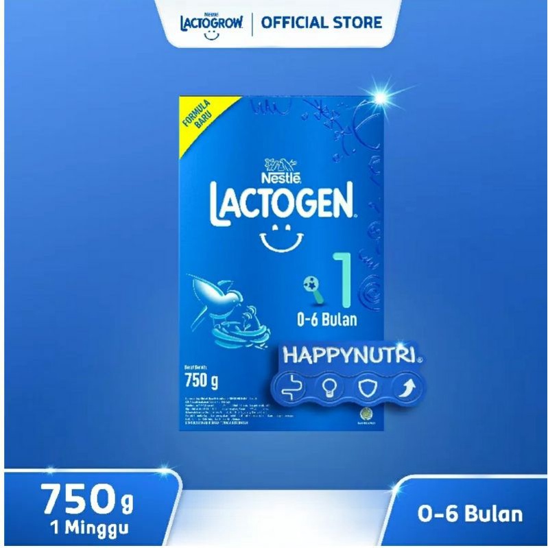 LACTOGEN 1 Susu Formula Plain - 750 Gram [ 0 - 6 Bulan ]