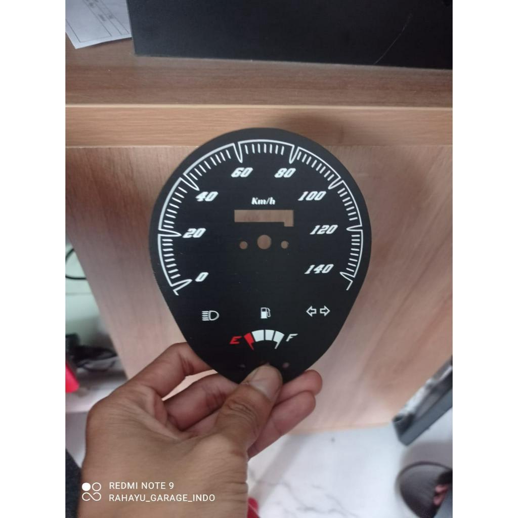 papan speedometer custom beat karbu panel spido meter custom beat karbu